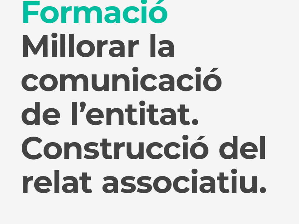 Taller Millorar comunicació entitat